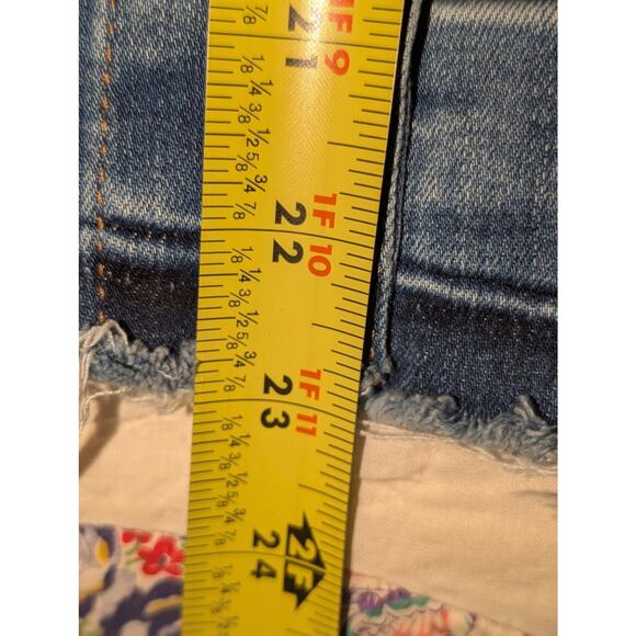 Lane Bryant Distressed Frayed Edge Cotton Stretch Denim Jacket Womens Plus Sz 22 - Picture 11 of 11